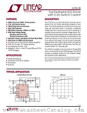 LT3518 datasheet pdf Linear Technology