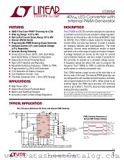 LT3954 datasheet pdf Linear Technology