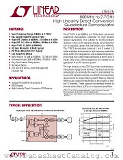 LT5575 datasheet pdf Linear Technology