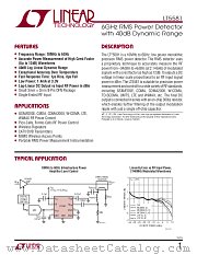 LT5581 datasheet pdf Linear Technology