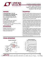 LT6003 datasheet pdf Linear Technology
