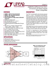 LT6411 datasheet pdf Linear Technology