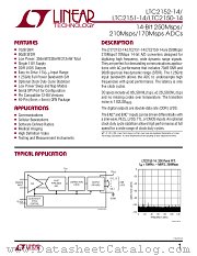 LTC2151-14 datasheet pdf Linear Technology