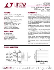 LTC2192 datasheet pdf Linear Technology