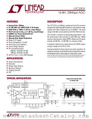 LTC2201 datasheet pdf Linear Technology
