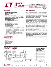 LTC2206-14 datasheet pdf Linear Technology