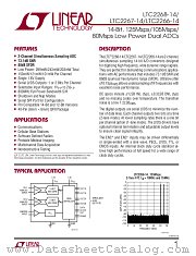 LTC2266-14 datasheet pdf Linear Technology
