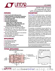 LTC2442 datasheet pdf Linear Technology