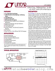 LTC2452 datasheet pdf Linear Technology