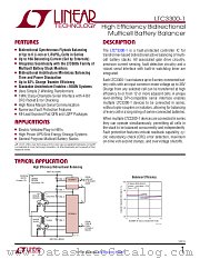 LTC3300-1 datasheet pdf Linear Technology