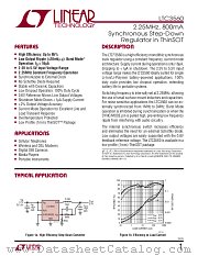 LTC3560 datasheet pdf Linear Technology
