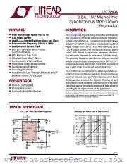 LTC3603 datasheet pdf Linear Technology