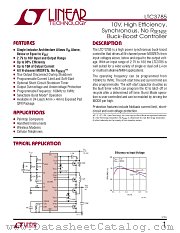 LTC3785 datasheet pdf Linear Technology