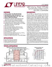 LTC3890 datasheet pdf Linear Technology