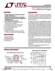 LTC4076 datasheet pdf Linear Technology