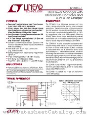 LTC4085-1 datasheet pdf Linear Technology