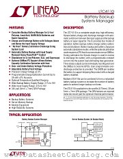 LTC4110 datasheet pdf Linear Technology