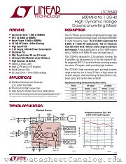 LTC5540 datasheet pdf Linear Technology