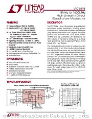 LTC5598 datasheet pdf Linear Technology
