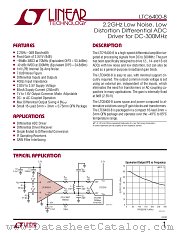 LTC6400-8 datasheet pdf Linear Technology