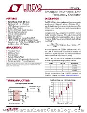 LTC6991 datasheet pdf Linear Technology
