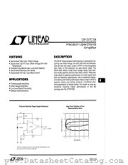 OP07CS8 datasheet pdf Linear Technology
