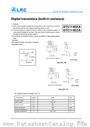 DTC114 datasheet pdf Leshan Radio Company