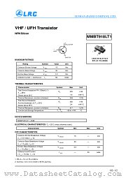 MMBT918LT1 datasheet pdf Leshan Radio Company
