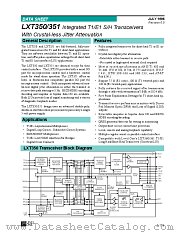 LXT350 datasheet pdf Level One