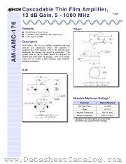 AMC-176SMA datasheet pdf Tyco Electronics