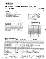 DU2820 datasheet pdf Tyco Electronics