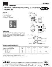 ETC16-4-2-3 datasheet pdf Tyco Electronics
