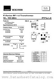 ETC4-1-8 datasheet pdf Tyco Electronics