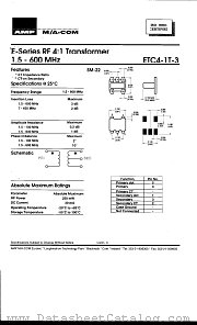 ETC4-1T-3 datasheet pdf Tyco Electronics