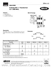 ETN1-1-13 datasheet pdf Tyco Electronics
