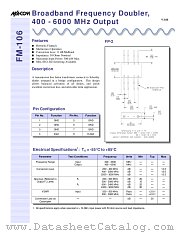 FM-106 datasheet pdf Tyco Electronics