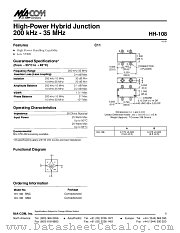 HH-108SMA datasheet pdf Tyco Electronics