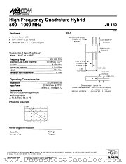 JH-140PIN datasheet pdf Tyco Electronics
