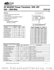 LF2810A datasheet pdf Tyco Electronics