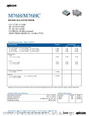 M76HM76HC datasheet pdf Tyco Electronics