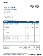 M85C datasheet pdf Tyco Electronics