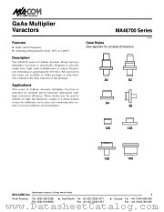 MA48708C datasheet pdf Tyco Electronics