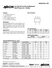 MA4EX370L-1225 datasheet pdf Tyco Electronics