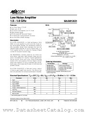 MAAM12021 datasheet pdf Tyco Electronics