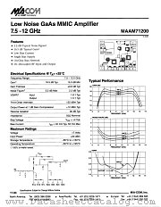 MAAM71200 datasheet pdf Tyco Electronics