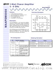 MAAPSM0008 datasheet pdf Tyco Electronics