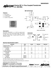 MABAES0031 datasheet pdf Tyco Electronics