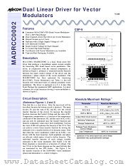 MADRCC0002 datasheet pdf Tyco Electronics