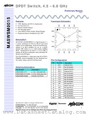 MASWSM0015 datasheet pdf Tyco Electronics