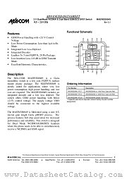 MASWSS0049-XFLT3 datasheet pdf Tyco Electronics